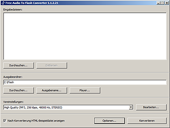 Free Audio to Flash Converter