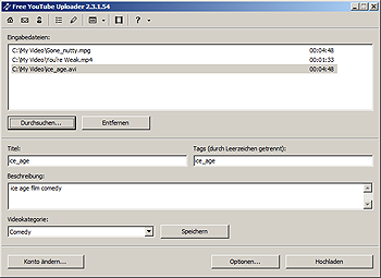 Free YouTube Uploader: upload video to YouTube