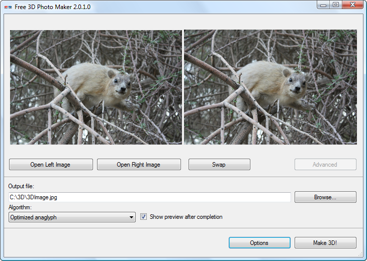 Windows 7 Free 3D Photo Maker 2.0.71.823 full