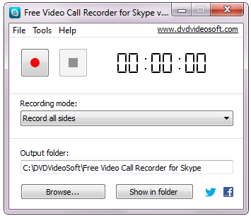 Free Video Call Recorder for Skype screenshot