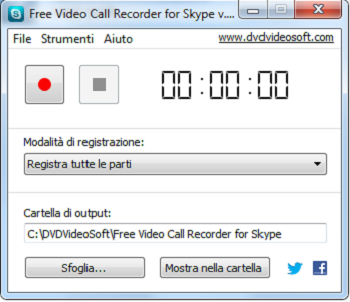 DVDVideoSoft Free Video Call Recorder for Skype 1.1.1.419