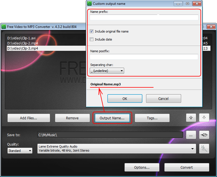 convert mp4 to mp3 with youtube link